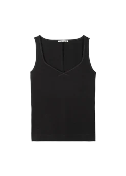 Jersey v-neck top