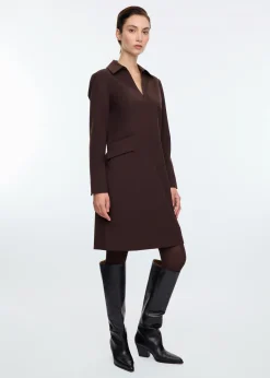Jurk Shift woolmix dress