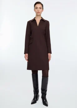Jurk Shift woolmix dress