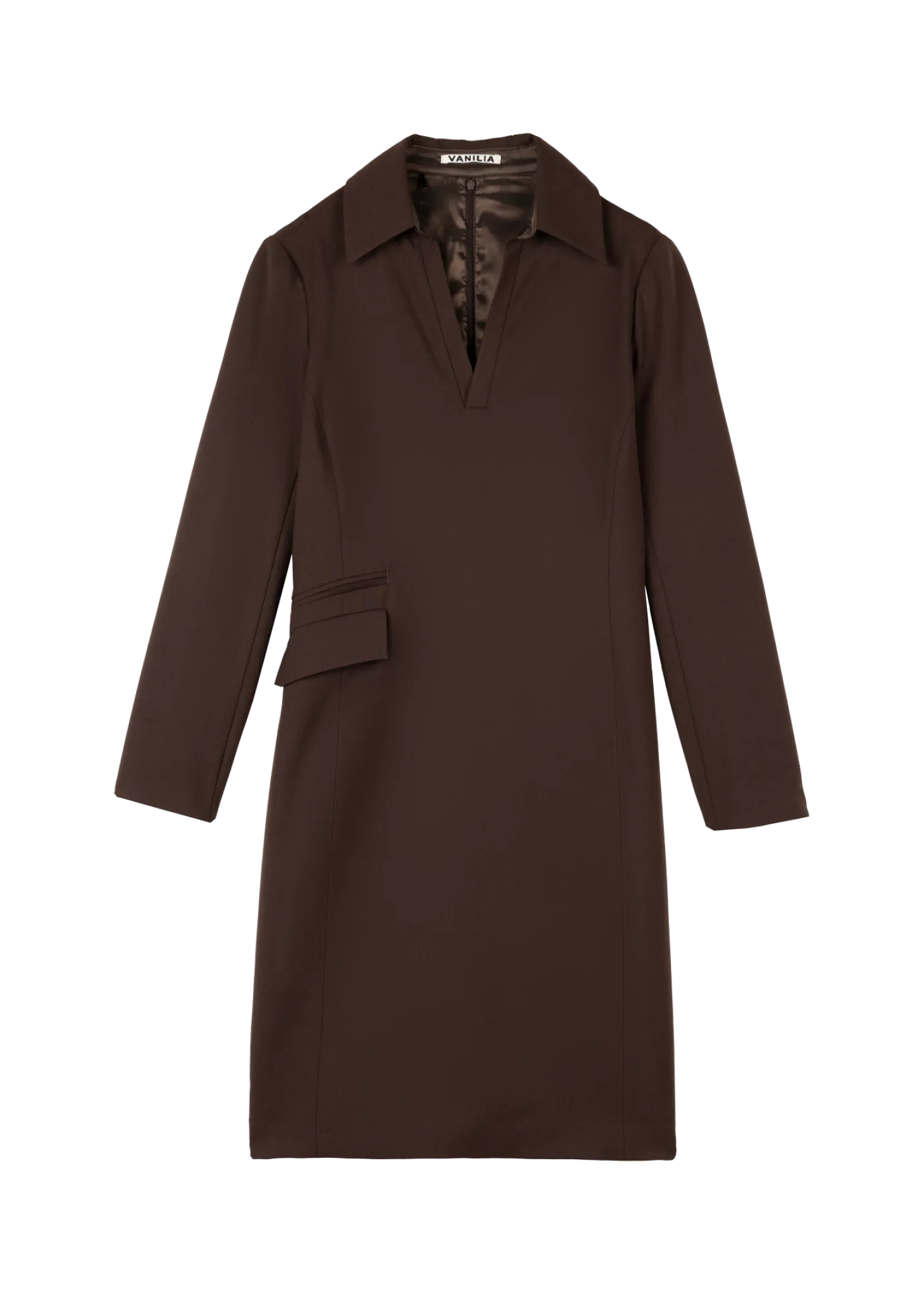 Jurk Shift woolmix dress