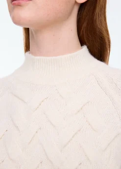 Knitted cable sweater