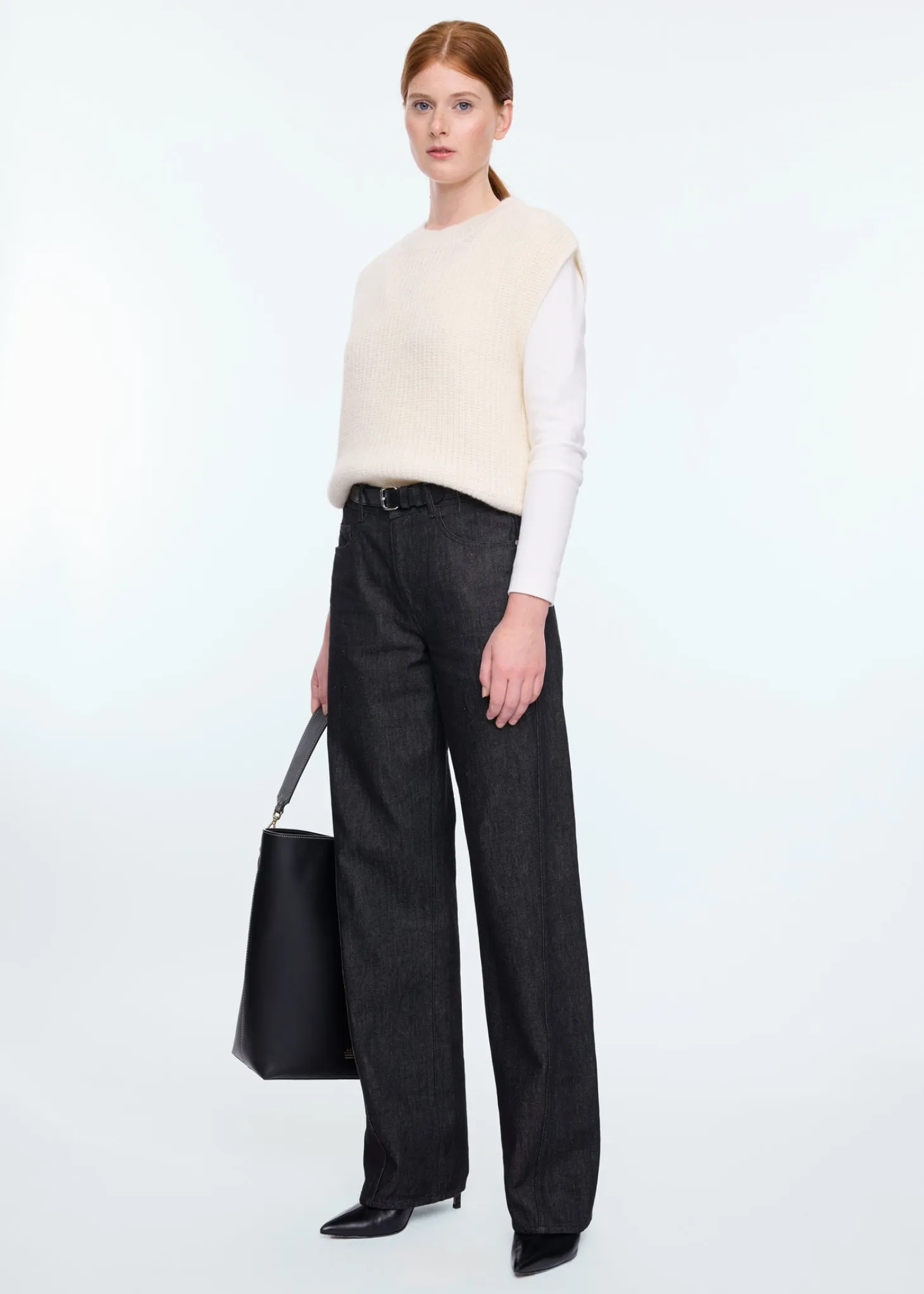 Knitted rib spencer