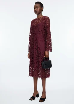 Lace midi dress