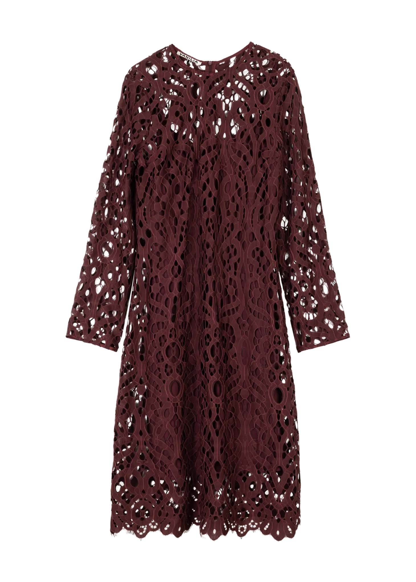 Lace midi dress