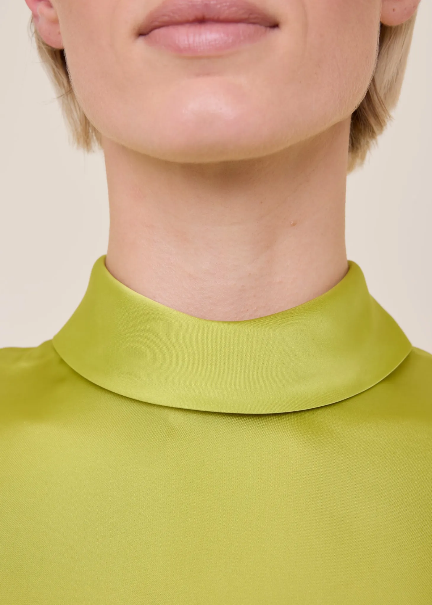 Layer satin top