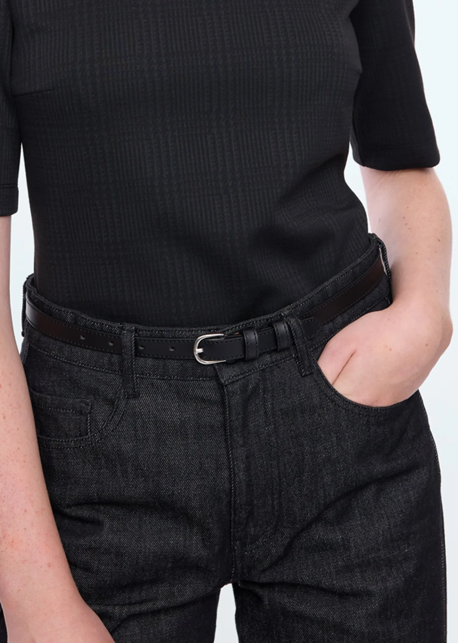 Leather belt
