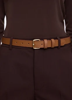 Leather belt