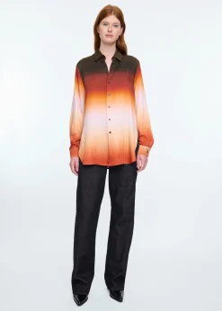 Long ombré blouse
