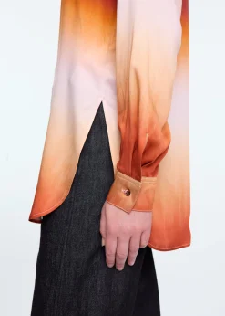 Long ombré blouse