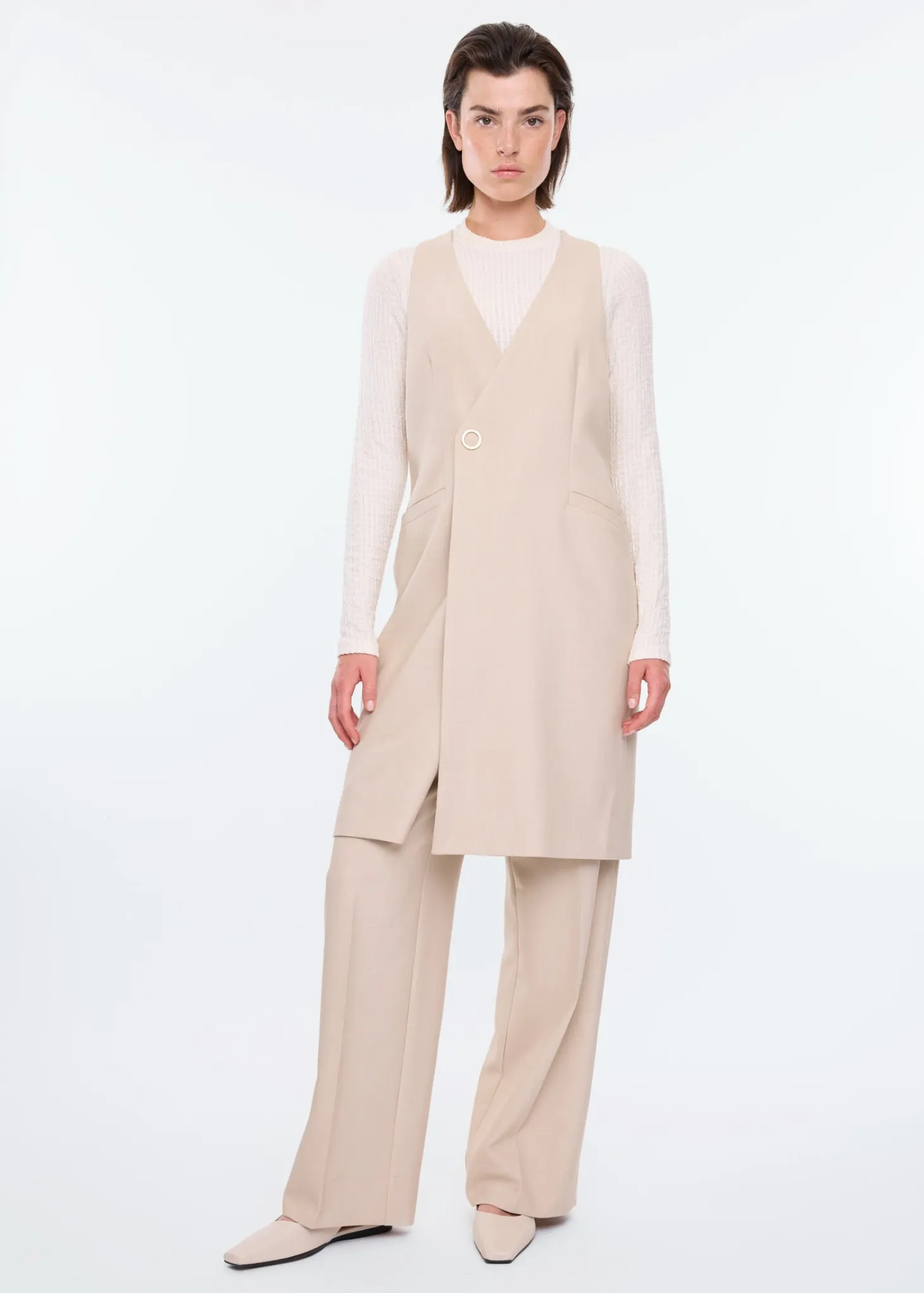 Long soft gilet