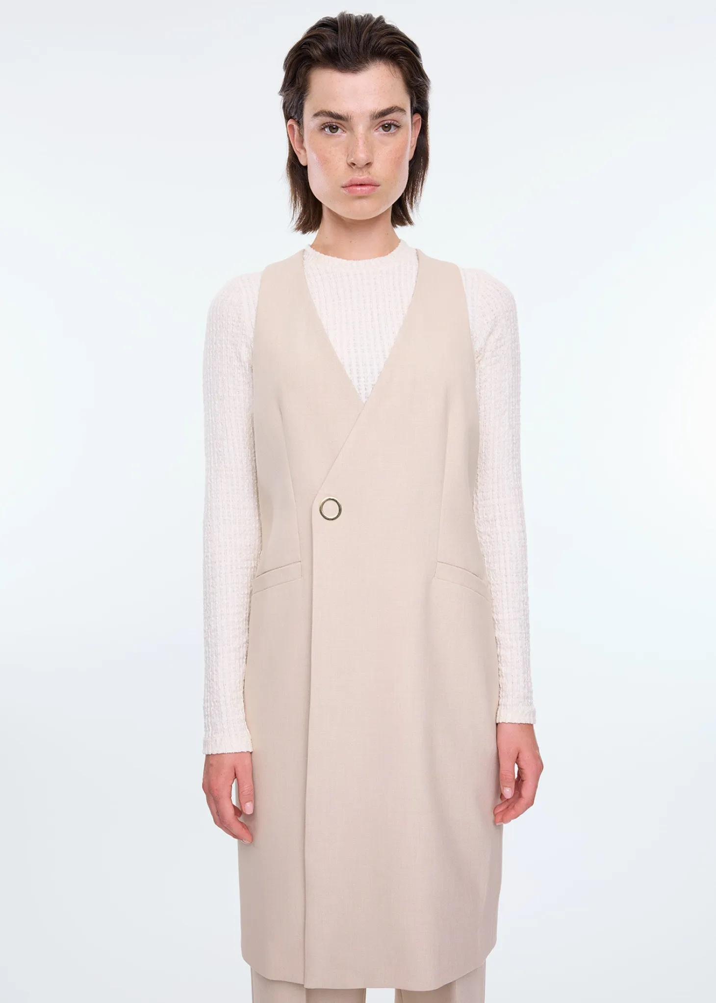 Long soft gilet