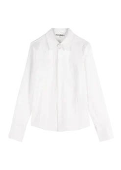 Loose cotton poplin blouse