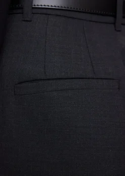 Low crotch wool chino