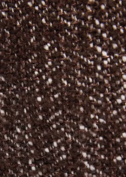 Metallic boucle skort