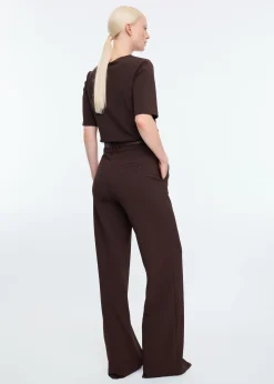 Mid sleeve twill top