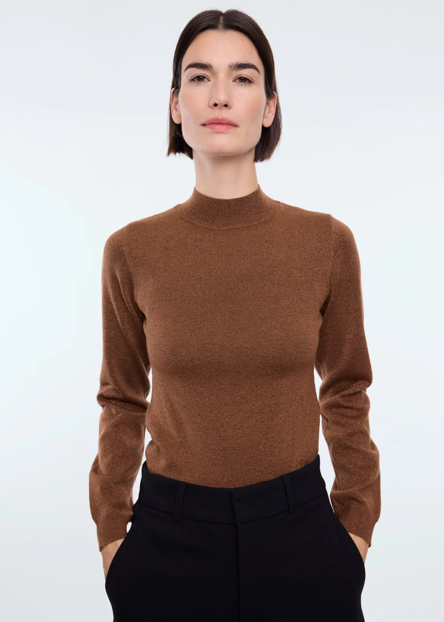 Mockneck sparkle longsleeve