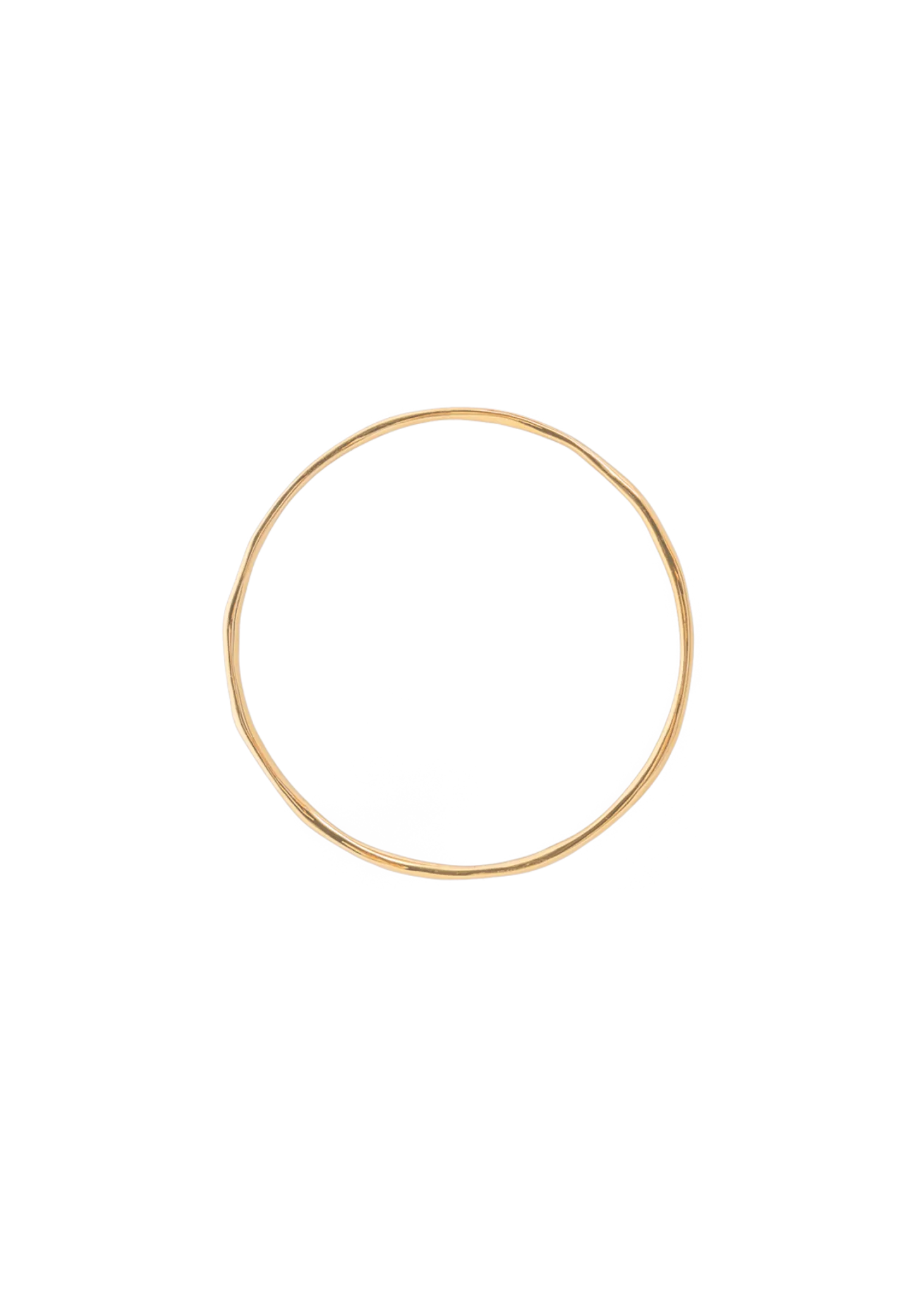Organic gold plated bangle
