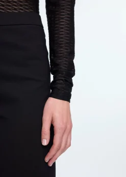 Pattern mesh longsleeve