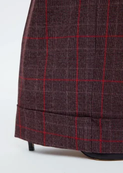 Regular checkered pants