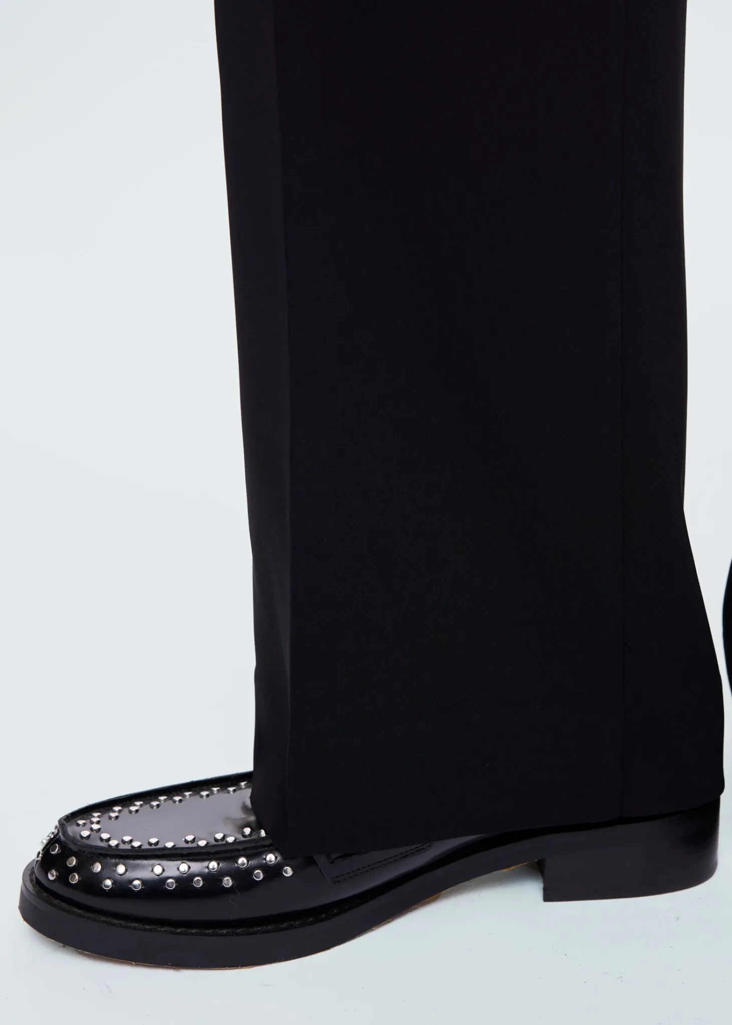 Regular fit crepe pants