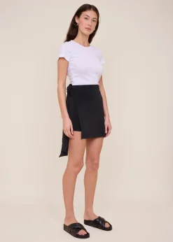 Rib jersey slim t-shirt