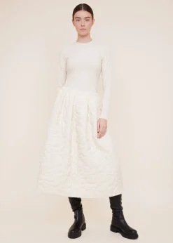 Rib top met ronde hals
