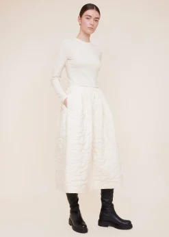 Rib top met ronde hals