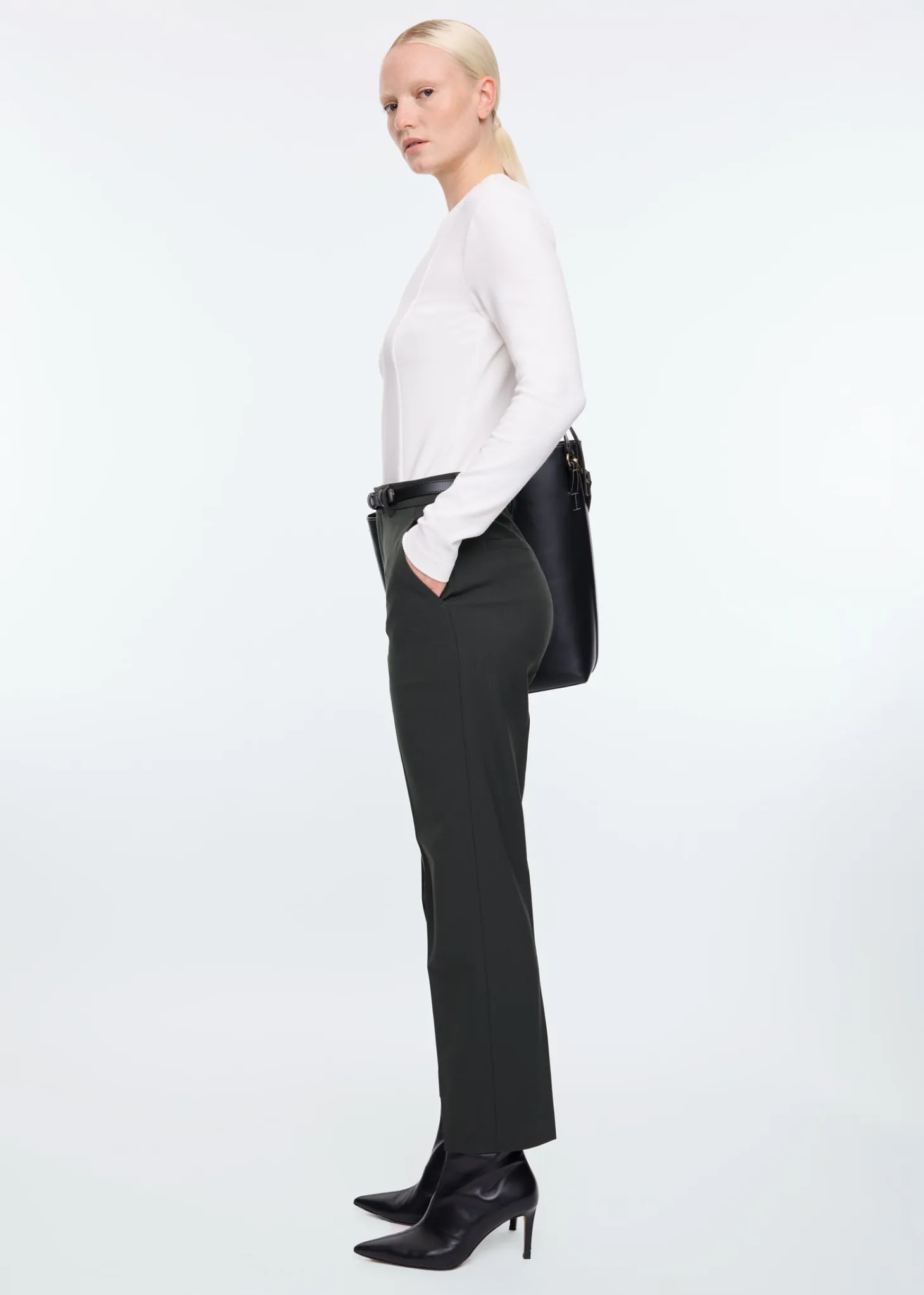 Rib v-neck top