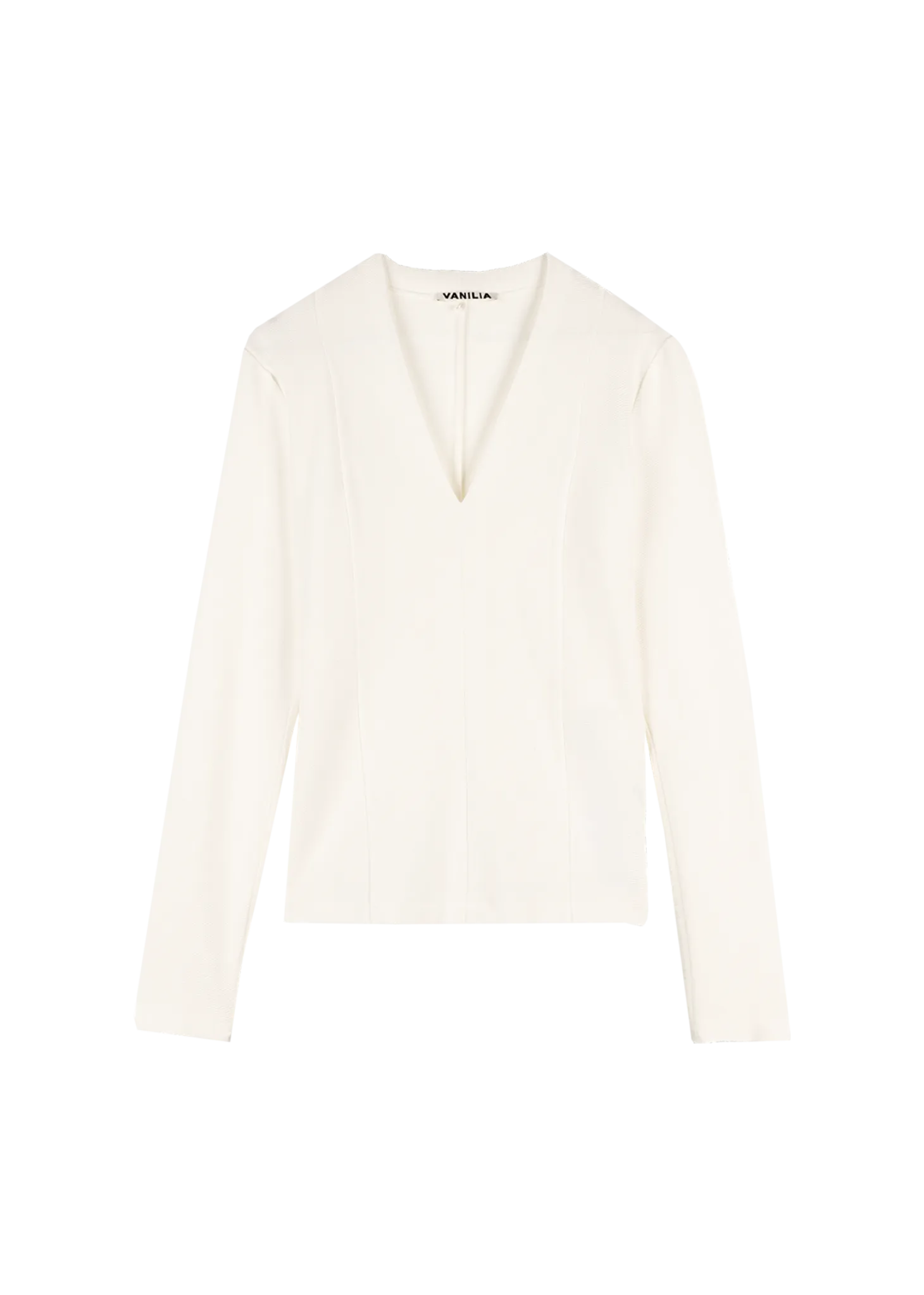 Rib v-neck top