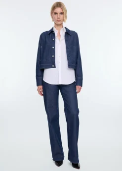 Rinsed denim jacket