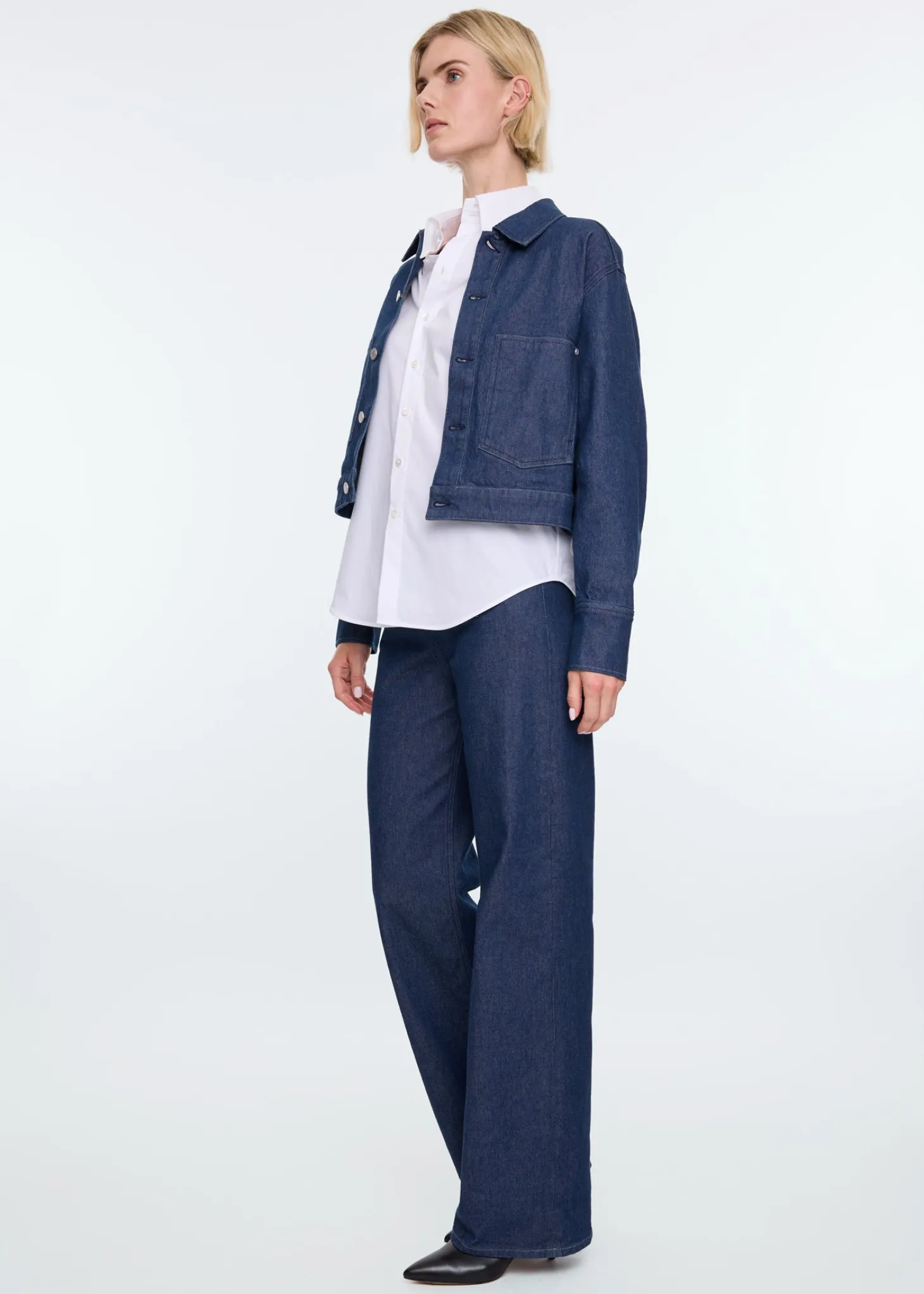 Rinsed denim jacket