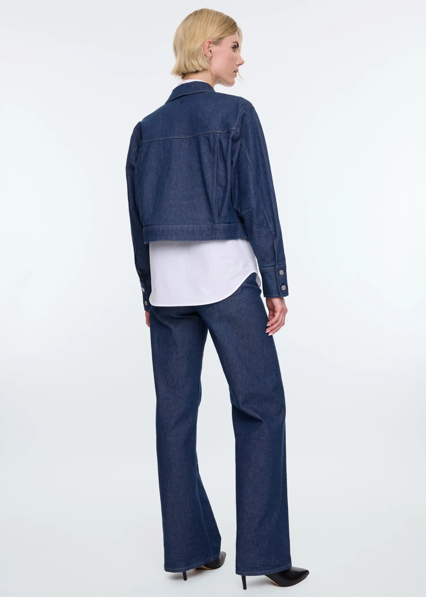 Rinsed denim jacket