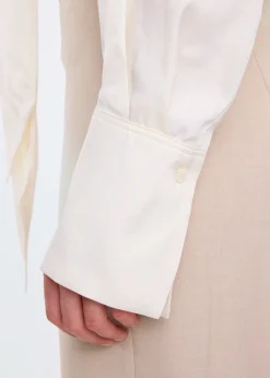 Scarf lyocell blouse