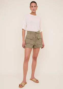 Sheer knit t-shirt