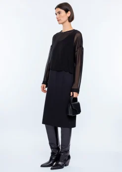 Sheer layered dress