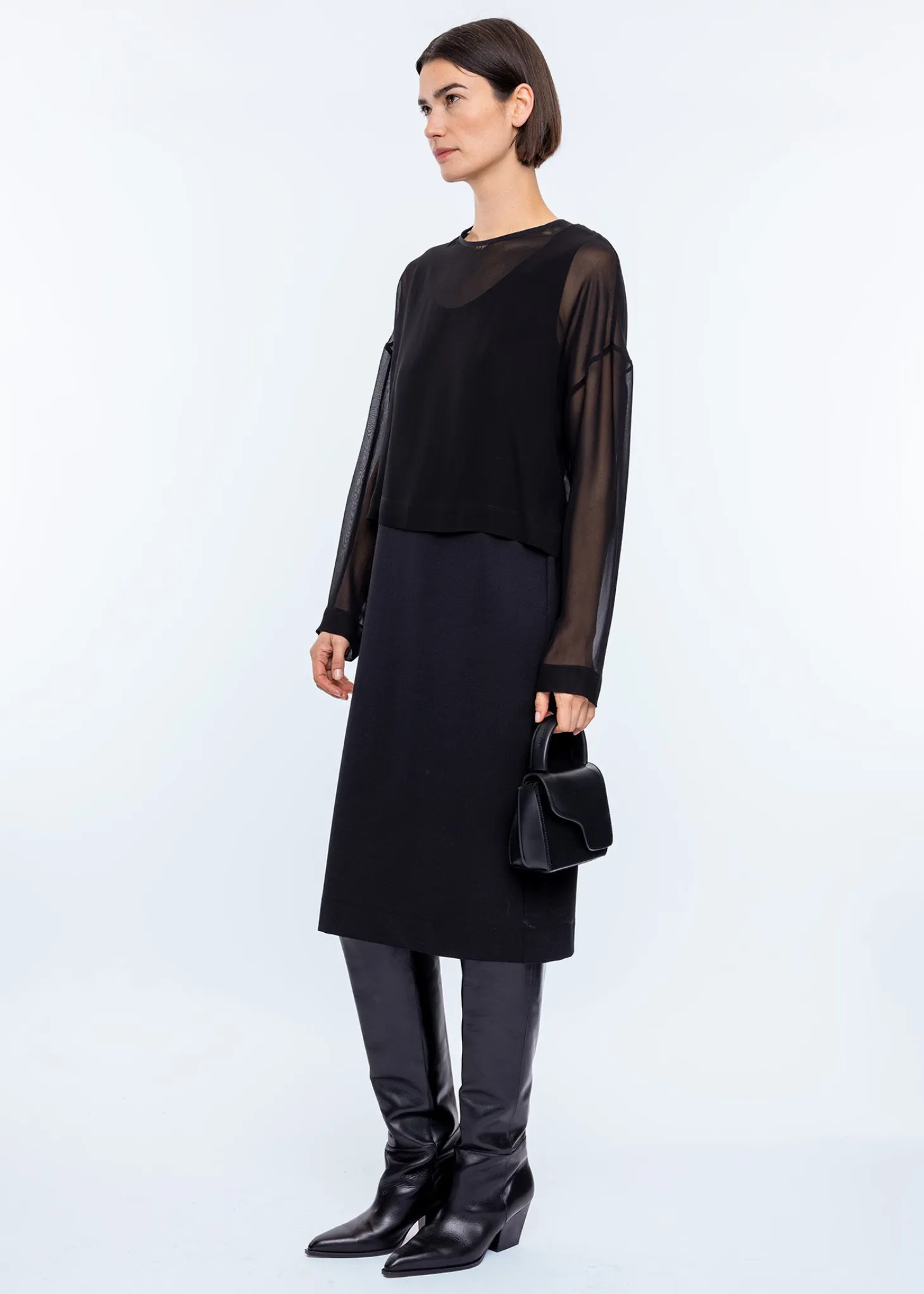 Sheer layered dress
