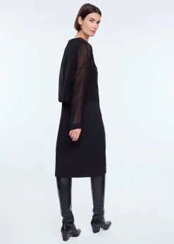 Sheer layered dress