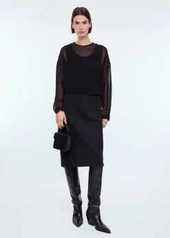 Sheer layered dress