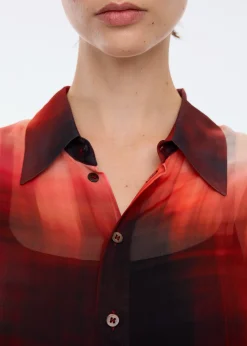 Sheer viscose shirt