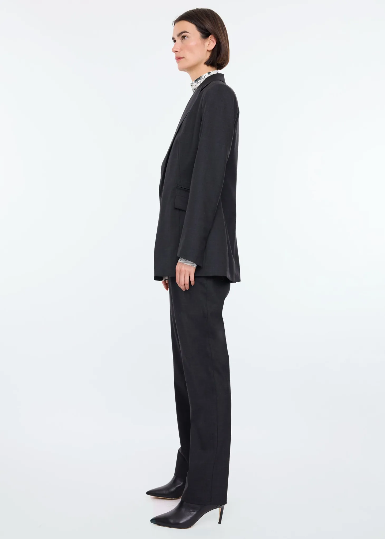Soft melange blazer
