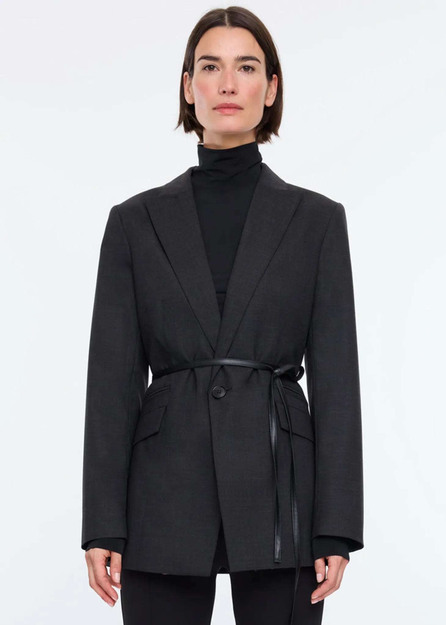 Soft melange blazer
