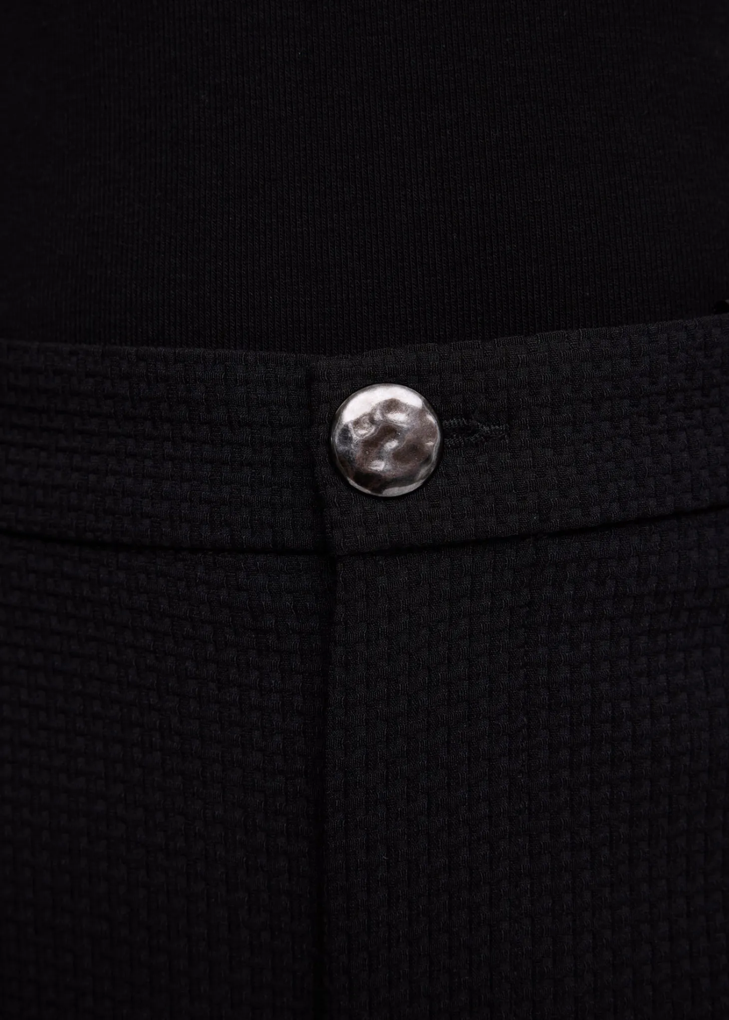 Straight waffle trousers