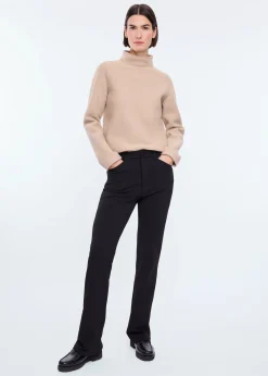 Stretch flared broek