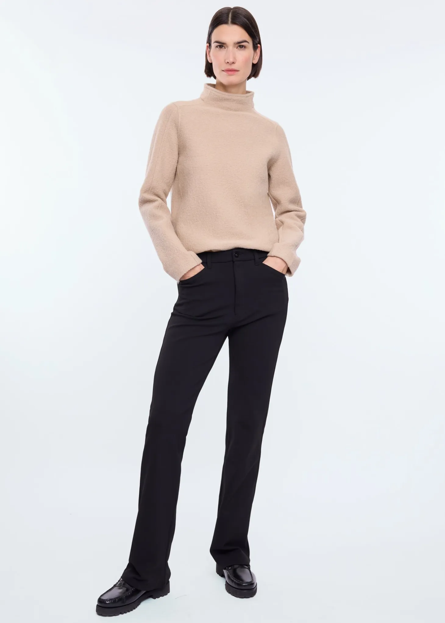 Stretch flared broek