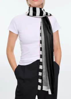 Stripe scarf vari long