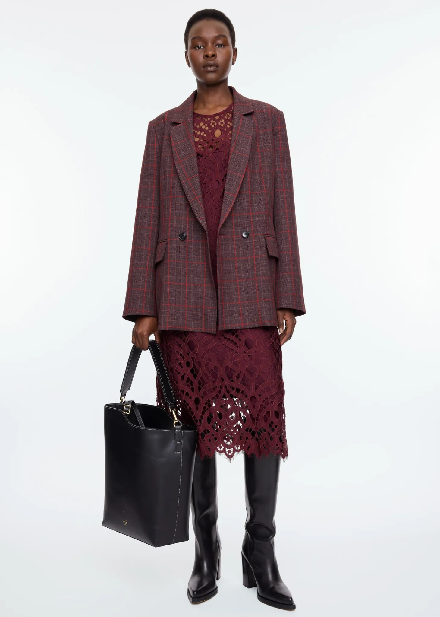 Strong checkered blazer
