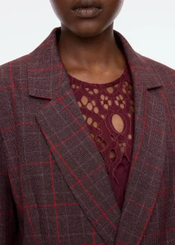 Strong checkered blazer