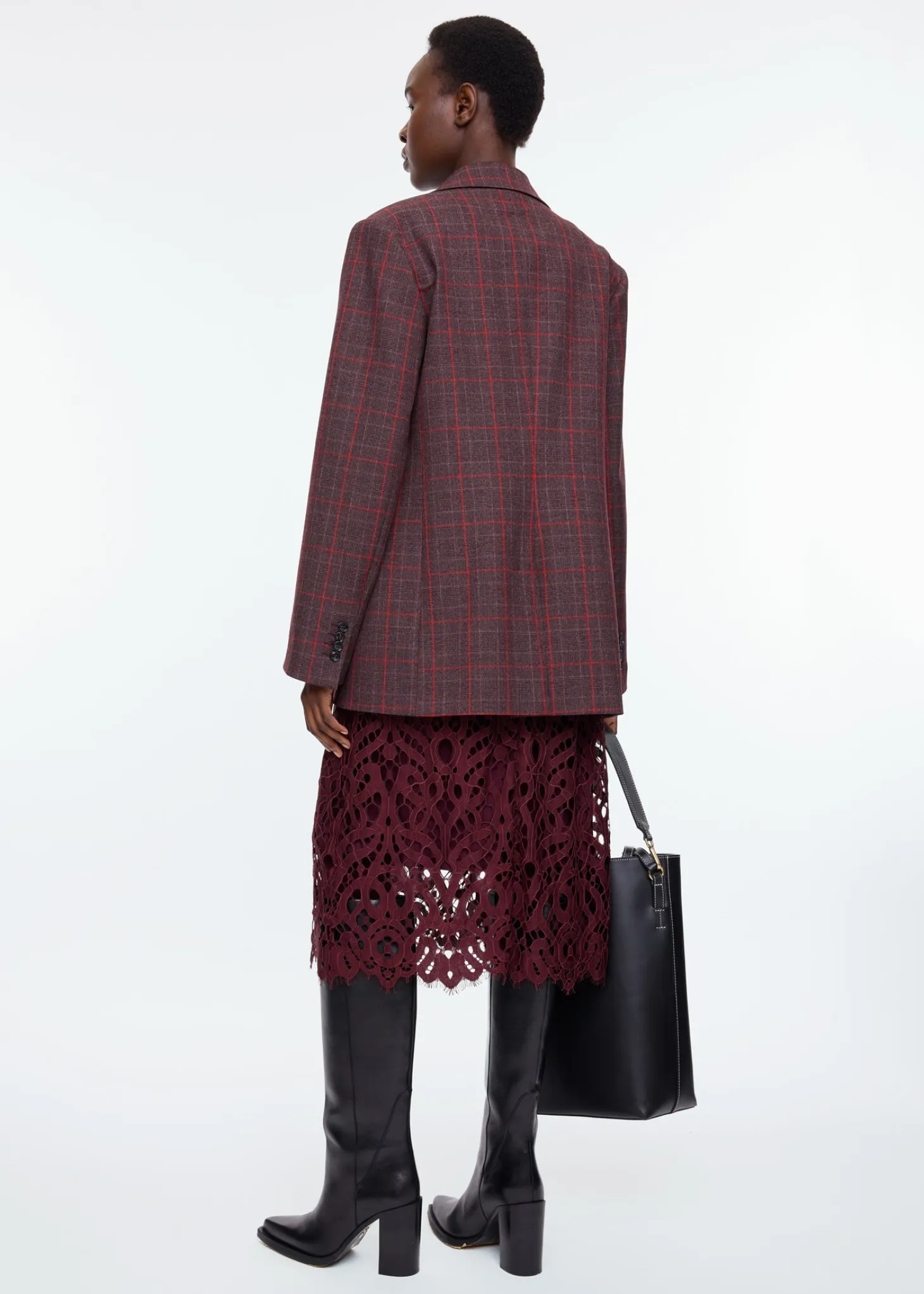 Strong checkered blazer