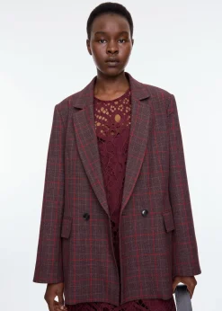 Strong checkered blazer