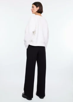 Tailored rib trousers
